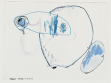 (Mother–Daughter Drawing – pregnant), 1999 –2001, tužka a inkoust na papíře, 23 x 28,5cm, foto: Tomáš Hrůza