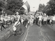 Mayday celebration organized by the Orange Alternative in Wroclaw in 1987. Repro: Jacek Ponton Jankowski.