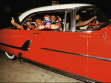 Luchadores crusin the streets of L.A.. Pilota Suicida and Chilango give the thumbs up.