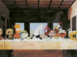 Zhang Gong. The Last Supper, acrylic on canvas, 100 x 215 cm, 2007