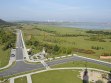 Panorama of Most (old and new) taken from the church tower, photography by Paul Chaney for The Sun is Black exhibition