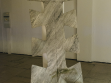 The Leaf marble sculpture at The Worst Of Martin Zet show in Divus Prague